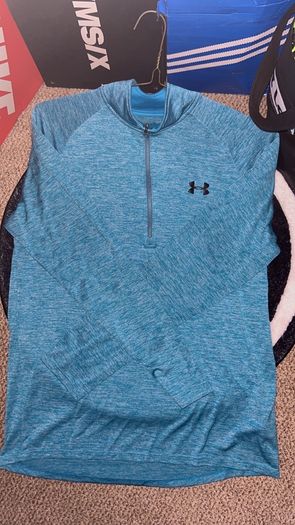 Armour Tech 1/4 Zip Medium Bright Day Blue