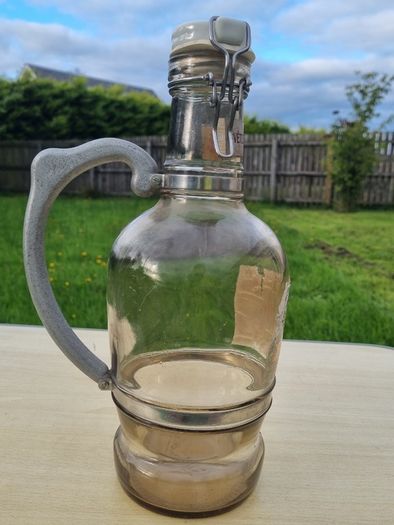 A collectible Czech beer bottle