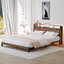 King Size Bed Frame with Ergonomic Storage Headboa Image 7