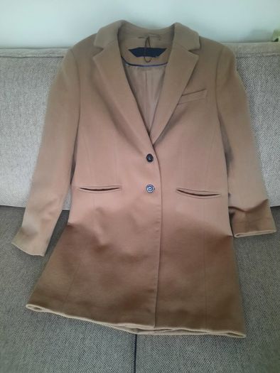 Marks and Spencer 70% wool 10% cashmere 20% polyamide coat UK size 14 in excellent condition with no issues 91cm full length and 55cm armpit to armpit see last three photos for exact measurements FREE TRACKED POSTAGE INCLUDED
