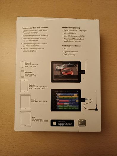 Elgato EyeTV Mobile for iPhone, iPad, iPod.