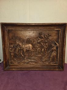 1960's Folk Art Wall Hanging