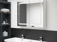 main image for ad LED Bathroom Mirror Cabinet Shinning White 80x12x68 cm