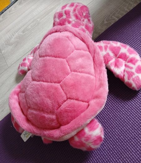 Beautiful pink sea turtle plush soft toy