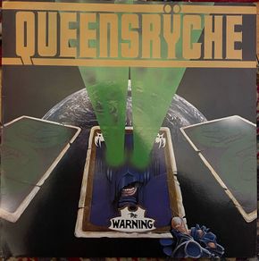 QUEENSRYCHE The warning original 1985 release with original inner lyric sheet vinyl record in near mint condition
