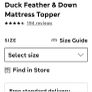 Duck Feather and down mattress topper Image 2