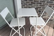 Outdoor white steel table Ikea Fejan