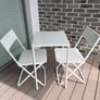 Outdoor foldable white chairs Ikea Fejan Image 3