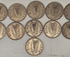 Ireland 1951-1968 Shilling Coin Lot Mixed Date and Condition 11 Coins