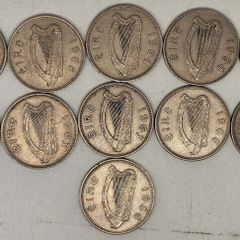 Ireland 1951-1968 Shilling Coin Lot Mixed Date and Condition 11 Coins