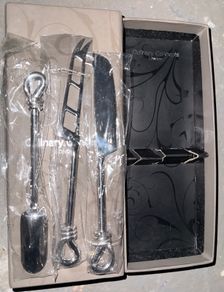 Polished knot scoop/ knife set