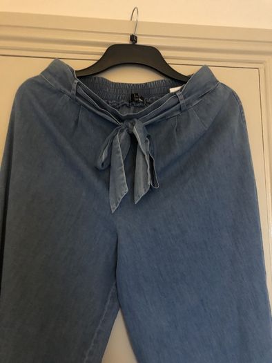 Smashed Lemon Denim style flared Trousers 12