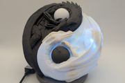 USB powdered dragon light 3d printed
