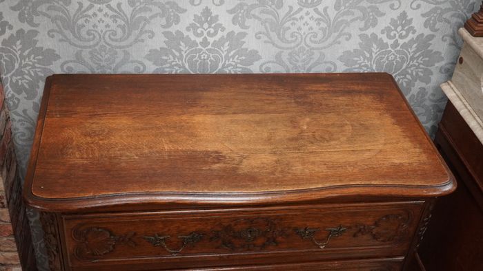 Antique French Oak Commode/Chest of Drawers