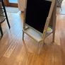 kids easel floor standing magnetic white and black board Image 10
