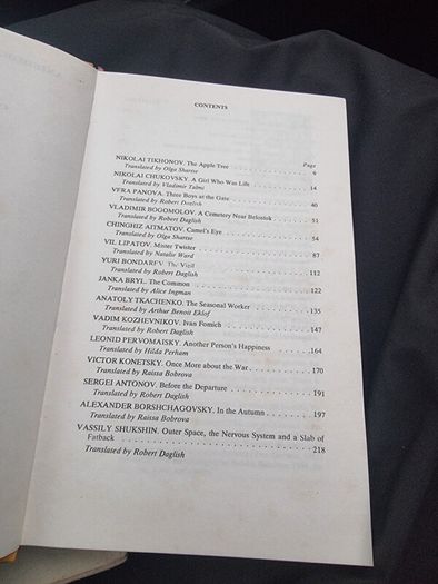 Nightingale Echo: New Soviet Stories  and Anthology of Soviet short stories.