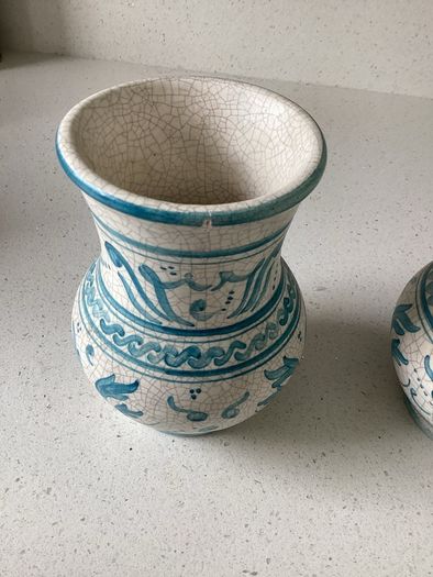 Pair of hand painted Vases