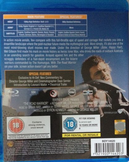 Mad Max 2: The Road Warrior (George Miller Film) [1981] Mel Gibson [Blu-ray Movie]