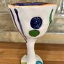 Jff John ffrench hand made Goblet 1980s USA Image 3