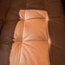 IKEA LANDSKRONA 3 Seater Chaise Sofa Tan Leather Look Image 7