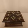 An antique Jewelry Box, Mosaic box, Jewellery box, Handmade box,Wooden box,mother of pearl inlay,Christmas Present,For Gold Ornaments, gift Image 2