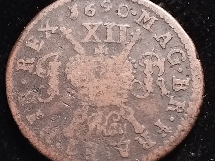 #179 - Ireland - 1690 - May - Shilling - Gun Money
