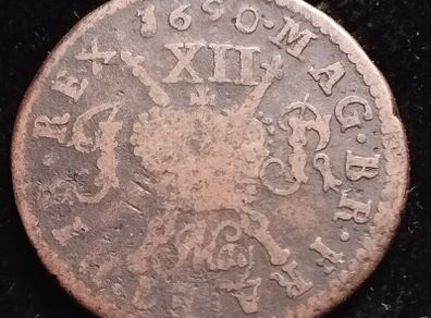 #179 - Ireland - 1690 - May - Shilling - Gun Money