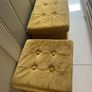 Velvet ottoman storage boxes Image 4