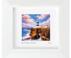 Hook Head, Co. Wexford, mini size framed print, by artist Helen Mathews