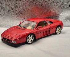 Burago 1/18 Ferrari 348 tb 1989 Rosso Red