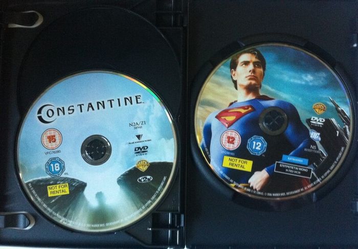Trilogy Comic Books Movie Boxset - V for Vendetta [2005] / Superman Returns [2006] / Constantine [2005] [3xMovie DVD]