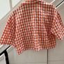 Pennies short sleeve orange check shirt Image 5