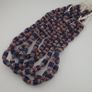 Antique Venetian Style Blue Trade Glass Beads Necklace Strands Image 3