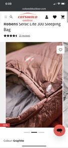-4deg rated sleeping bag (845g) for hikers and campers