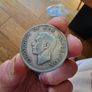 1942 South African Silver 2.5 Shillings - Stunning Natural Blue Toning Image 3