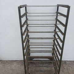 Steel Shelving Unit On Castor Wheels