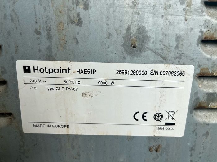 HOTPOINT electric free standing double cooker for sale