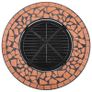 Mosaic Fire Pit Table Terracotta 68 cm Ceramic Image 5