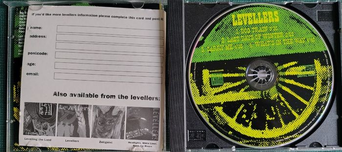 The Levellers - Dog Train CD Single (1997) Alternative Indie Folk Rock EX+ Out Of Print