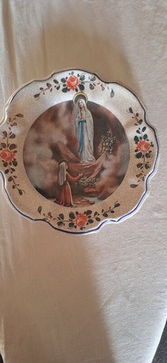 Our Lady Of Lourdes  Plate Wall  Plaque