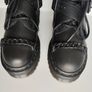 RARE Dr Doc Martens Beaumann chain black platform quad boots UK3 EU36 US5 Image 3