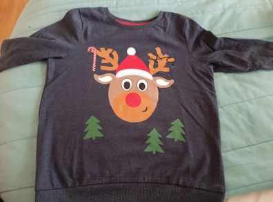 Name it Reindeer Christmas jumper 7-8yr