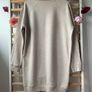 sweatshirt H&M long beige sweatshirt with curved hemline medium Image 8