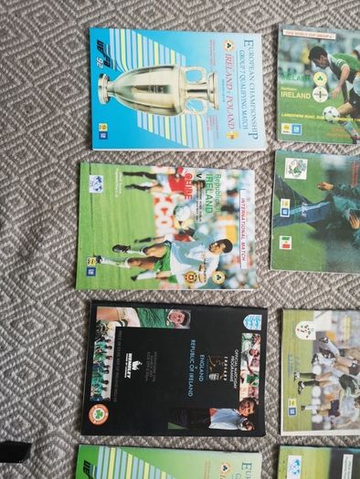 Rare Republic of Ireland Football Programme Bundle 1988 1992 Charlton Era England Poland FAI Cup Final
