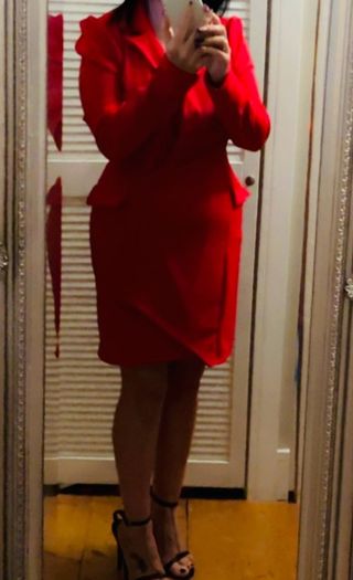 Red Blazer Dress