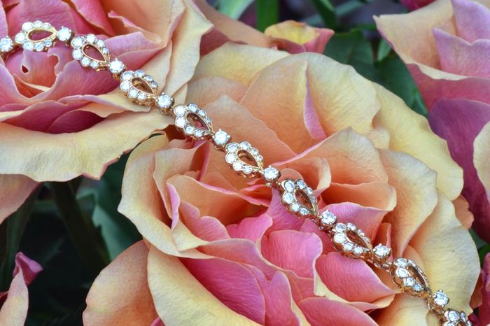 Vintage 2.4ct Diamond Bracelet - 18ct Rose Gold