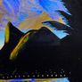 Rare Mid-Century Brazilian Blue Morpho Butterfly Wing Art Image 9