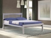 Sandra Double Bedframe Grey, Beech and White