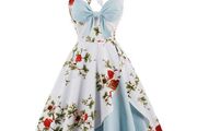 Women retro dress 1950s 60s vintage pin up rockabilly swing party dress size UK18 EU46 Postage included