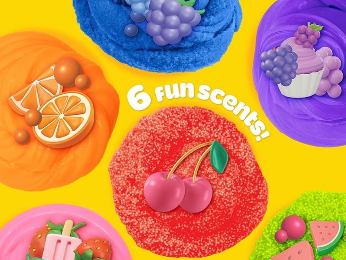 Retro Mix & Play Scented Compounds Set, for Kids Cloud, Butter, Foam & Super Stretch